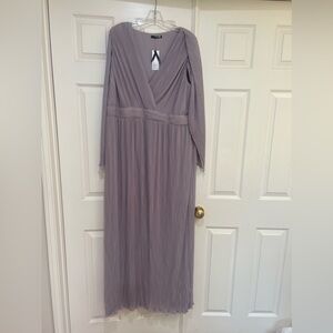 TFNC LONDON LAVENDER  CAPE SLEEVE FORMAL DRESS‎ 12 Bridesmaids mother of bride